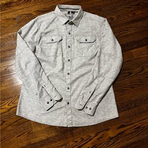 Kuhl Men's Light Gray Casual Button-Down Shirt